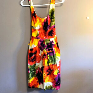 E3-XOXO: JUNIOR SIZE 7 DRESS MULTI COLOR DRESS